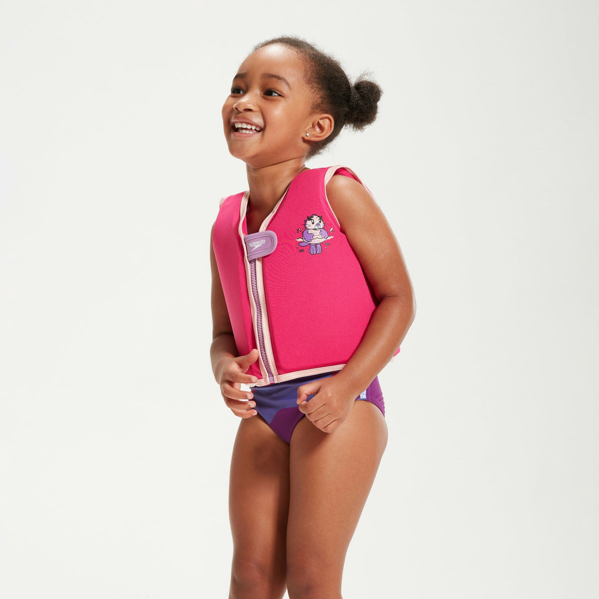 Speedo Infant Learn to Swim Aria Sea Otter Float Vest Pink