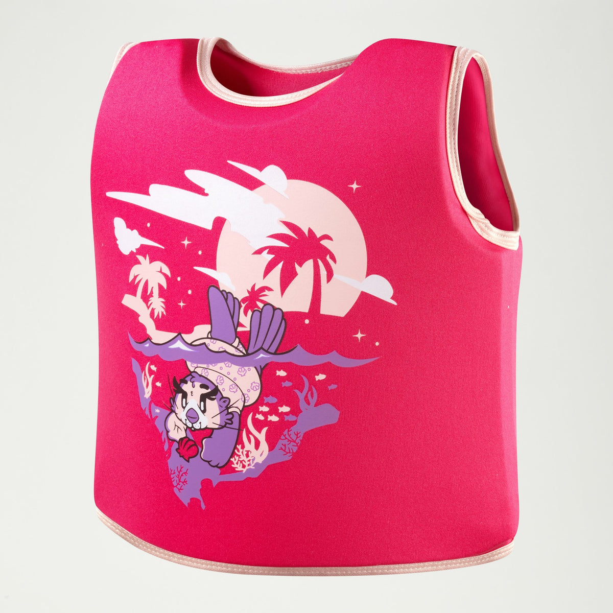 Speedo Infant Learn to Swim Aria Sea Otter Float Vest Pink
