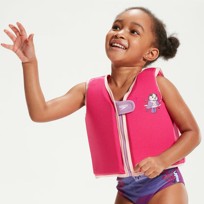 Speedo Infant Learn to Swim Aria Sea Otter Float Vest Pink