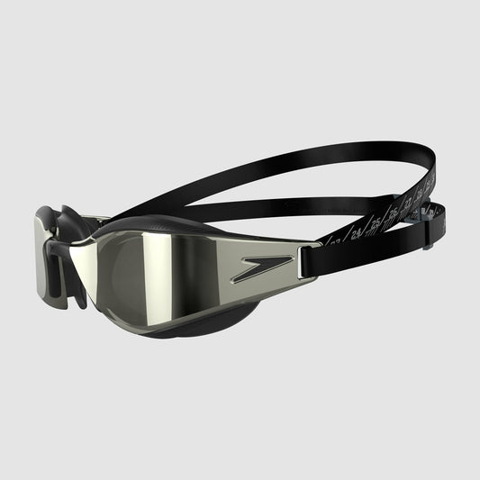 Speedo Adult Fastskin Hyper Elite Mirror Goggles Black