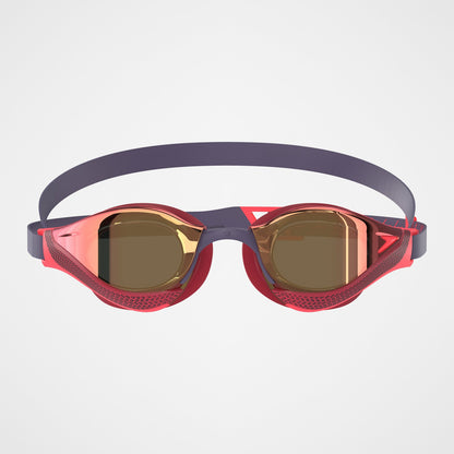 Speedo Adult Fastskin Pure Focus Mirrored Goggles Red