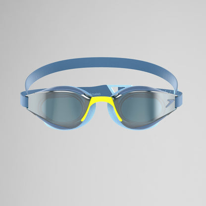 Speedo Adult Fastskin Hyper Elite Mirror Goggles Blue/Silver