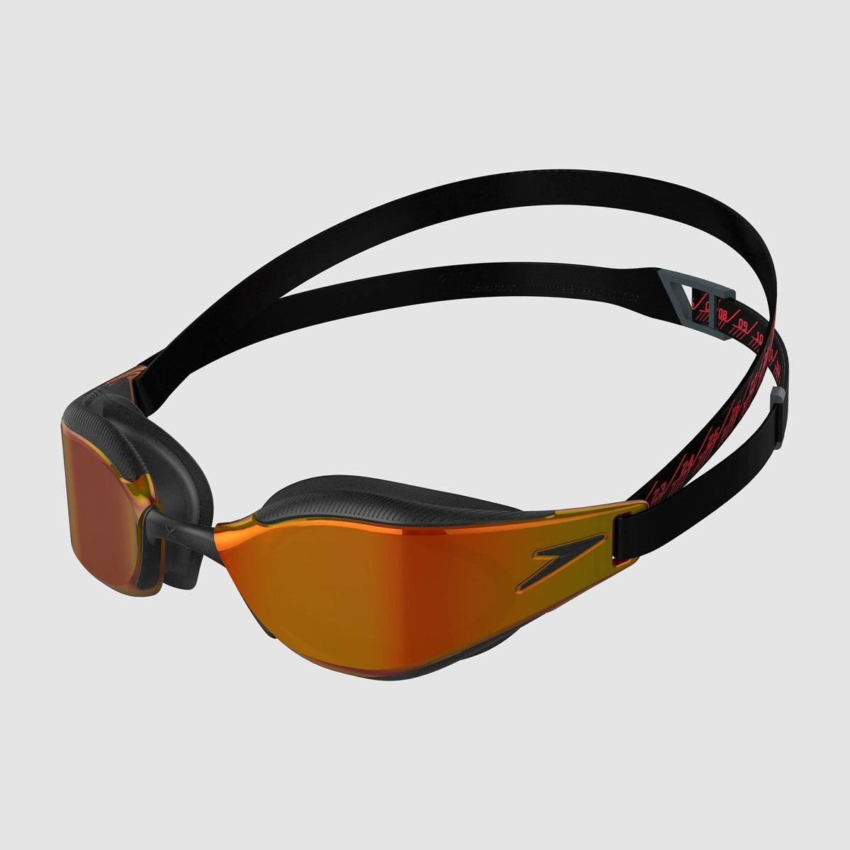 Speedo Adult Fastskin Hyper Elite Mirror Goggles Black