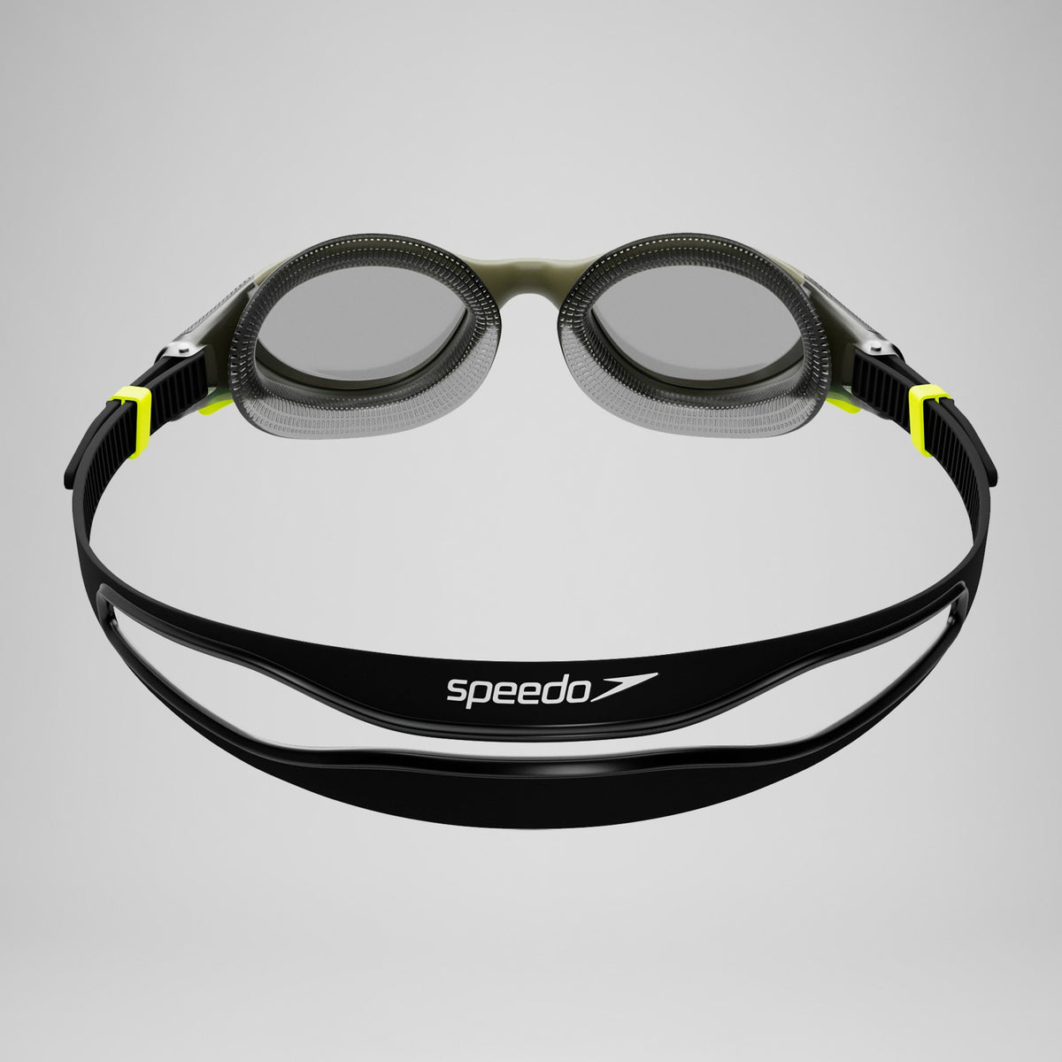 Speedo Adult Biofuse 2.0 Polarised Goggles Dark Green/Yellow