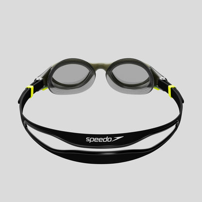 Speedo Adult Biofuse 2.0 Polarised Goggles Dark Green/Yellow