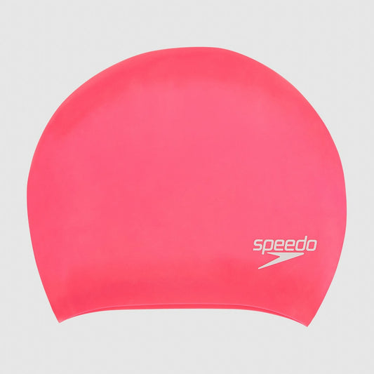 Speedo Unisex Long Hair Silicone Cap Pink