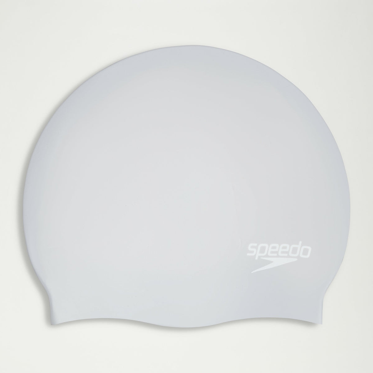 Speedo Unisex Long Hair Silicone Cap Silver/White