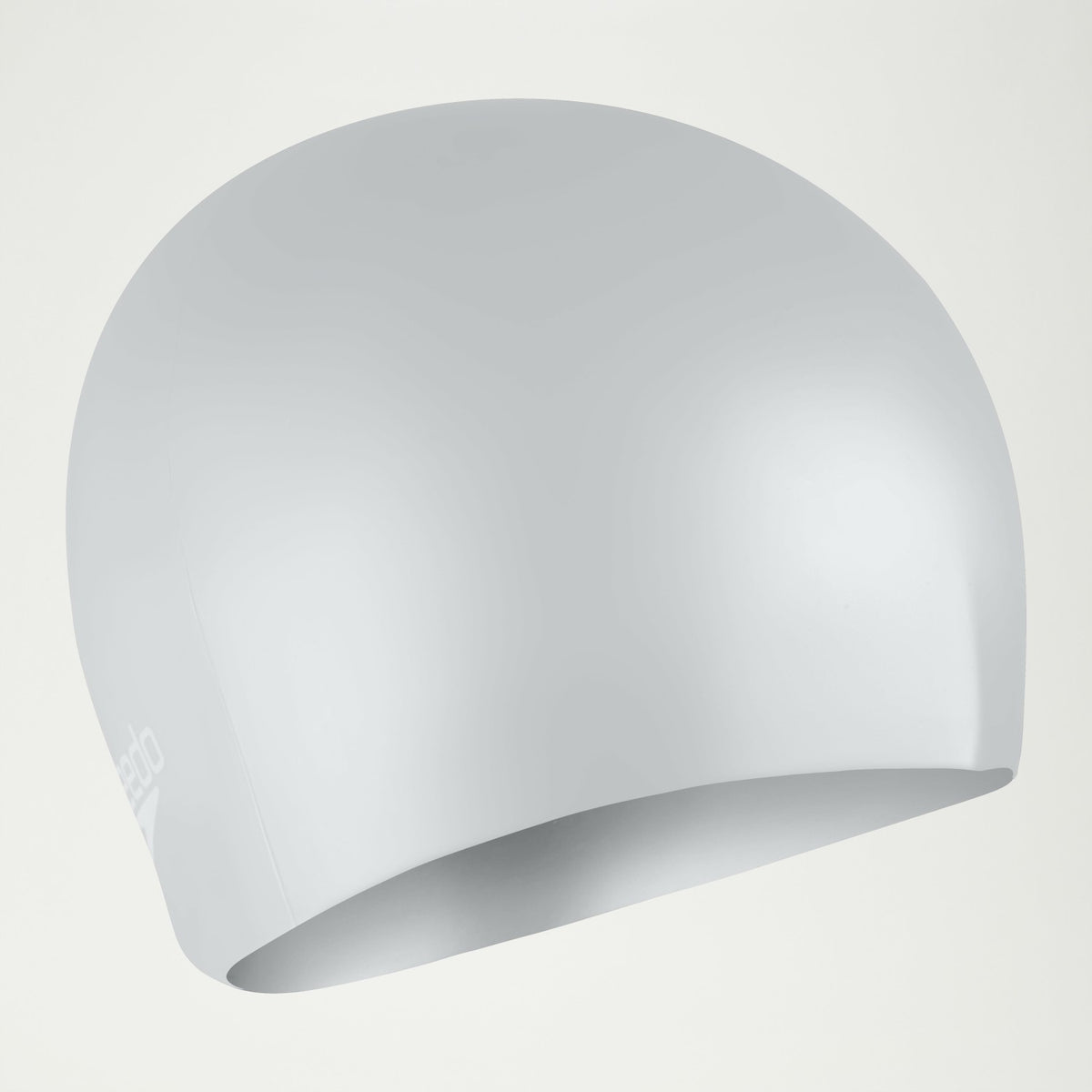 Speedo Unisex Long Hair Silicone Cap Silver/White