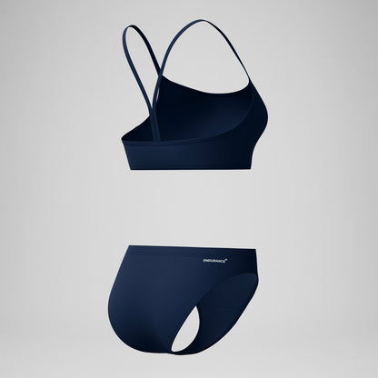 Speedo Endurance+ Logo Thinstrap Bikini Set Navy