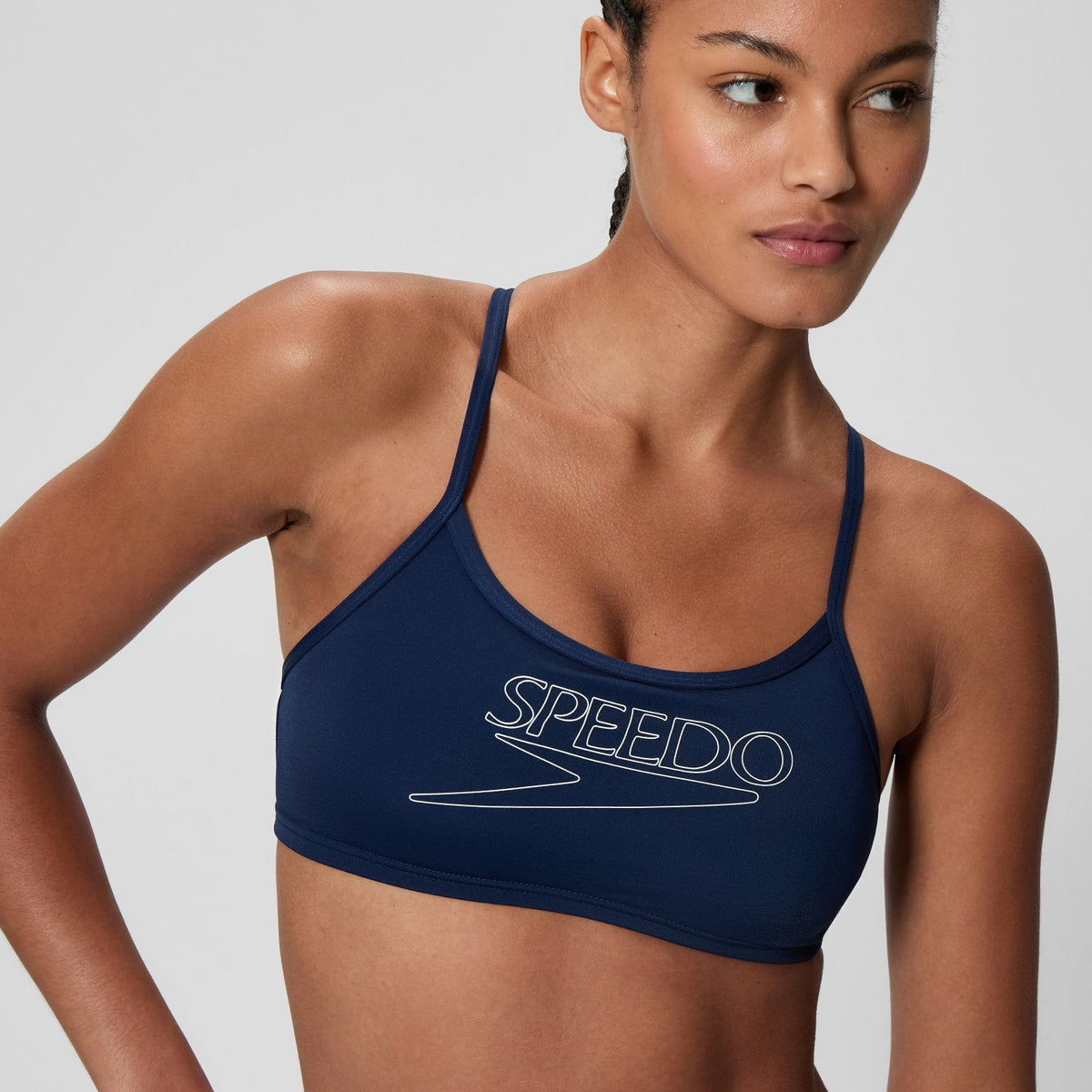 Speedo Endurance+ Logo Thinstrap Bikini Set Navy