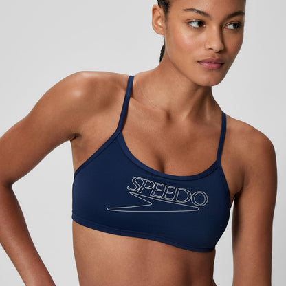 Speedo Endurance+ Logo Thinstrap Bikini Set Navy