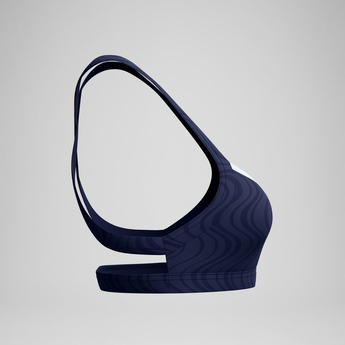 Speedo Jetstream Textured Crossback Bikini Top Navy/White