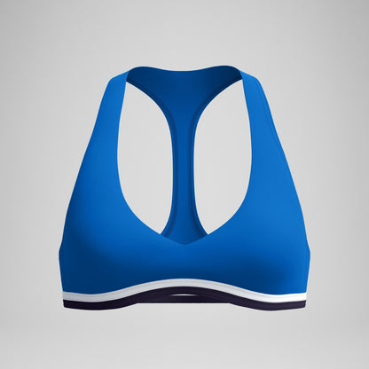 Speedo Jetstream Racerback Bikini Top Blue/White