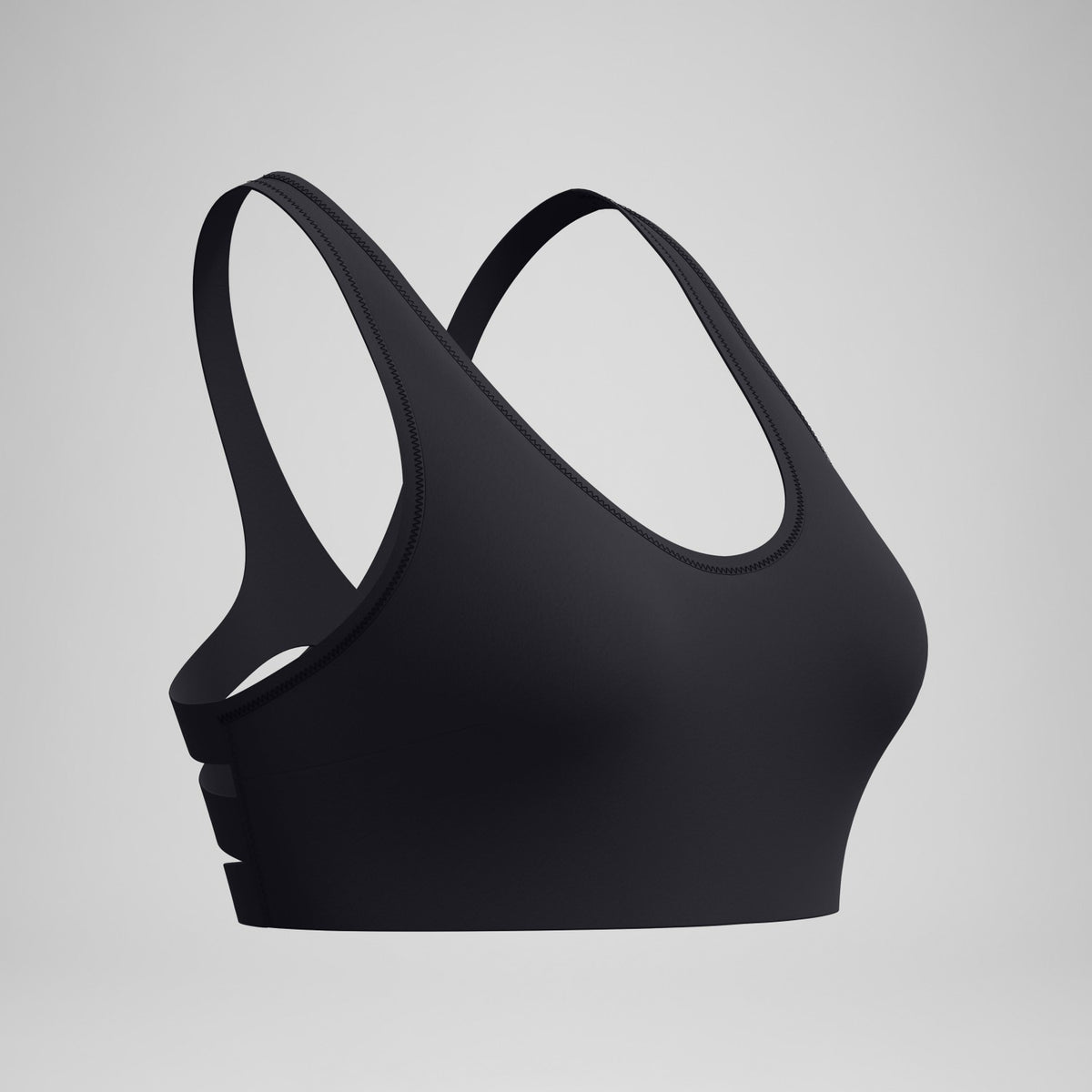 Speedo Sculpture Boom Back Bikini Top Black