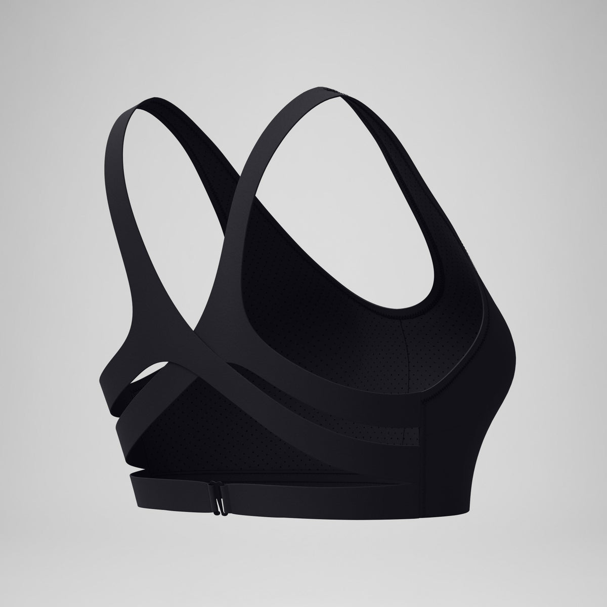 Speedo Sculpture Boom Back Bikini Top Black