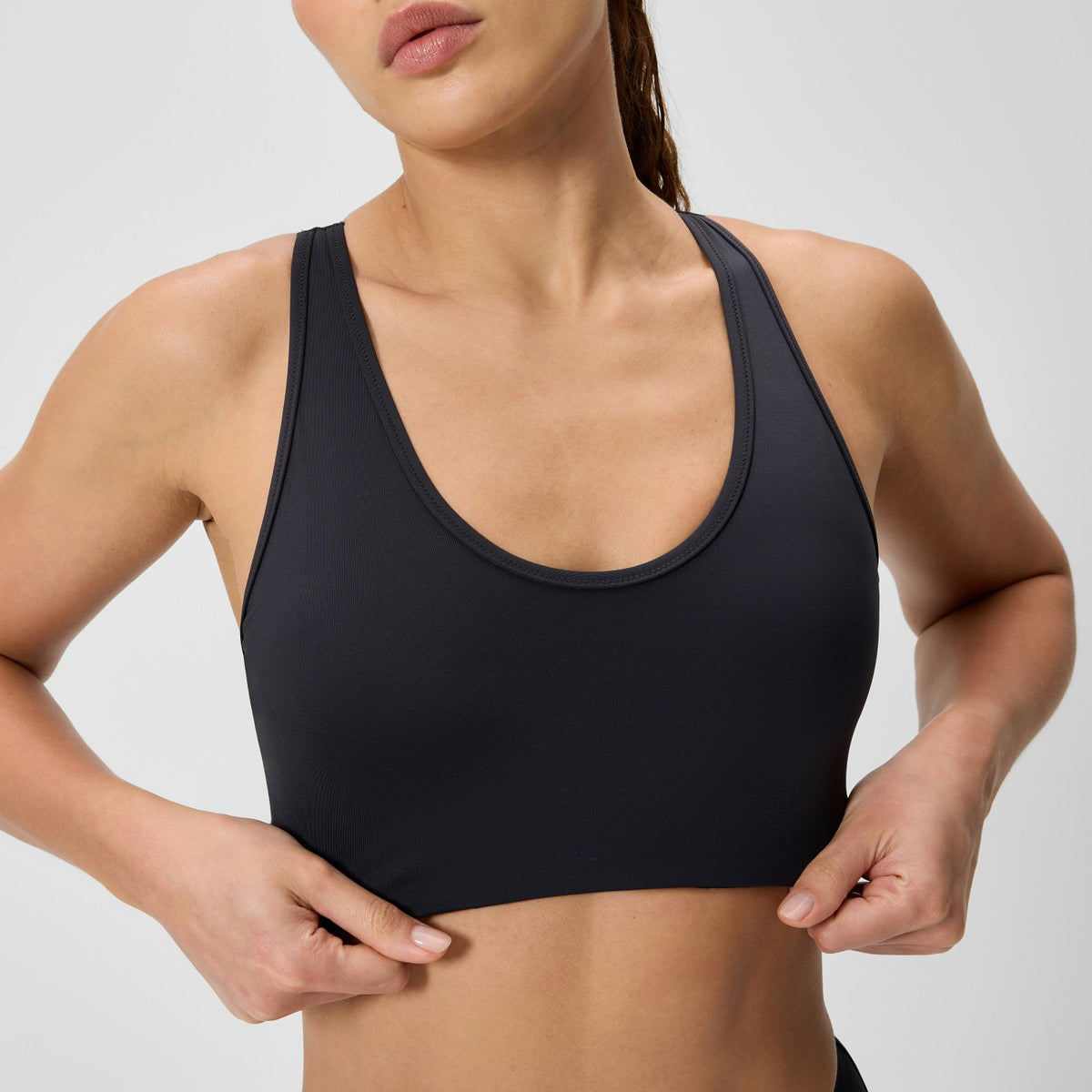 Speedo Sculpture Boom Back Bikini Top Black