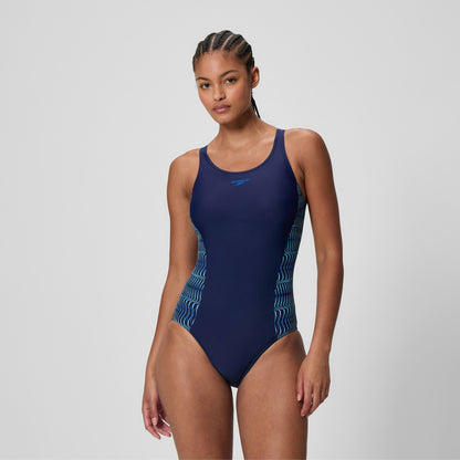 Speedo Medalist Placement Swimsuit Navy/Blue