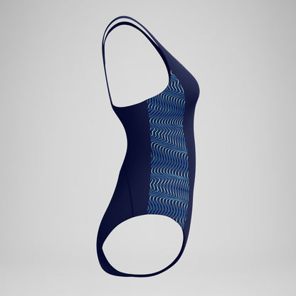Speedo Medalist Placement Swimsuit Navy/Blue