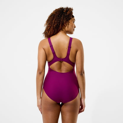 Speedo Sculpture Swimsuit Dark Pink