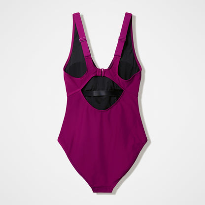 Speedo Sculpture Swimsuit Dark Pink
