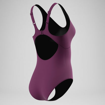 Speedo Sculpture Swimsuit Dark Pink