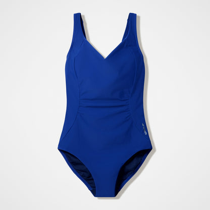 Speedo Shirred Contour Swimsuit Blue