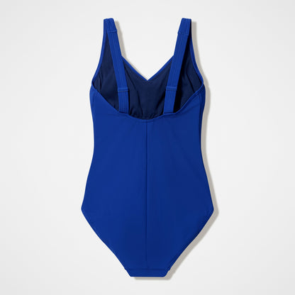Speedo Shirred Contour Swimsuit Blue