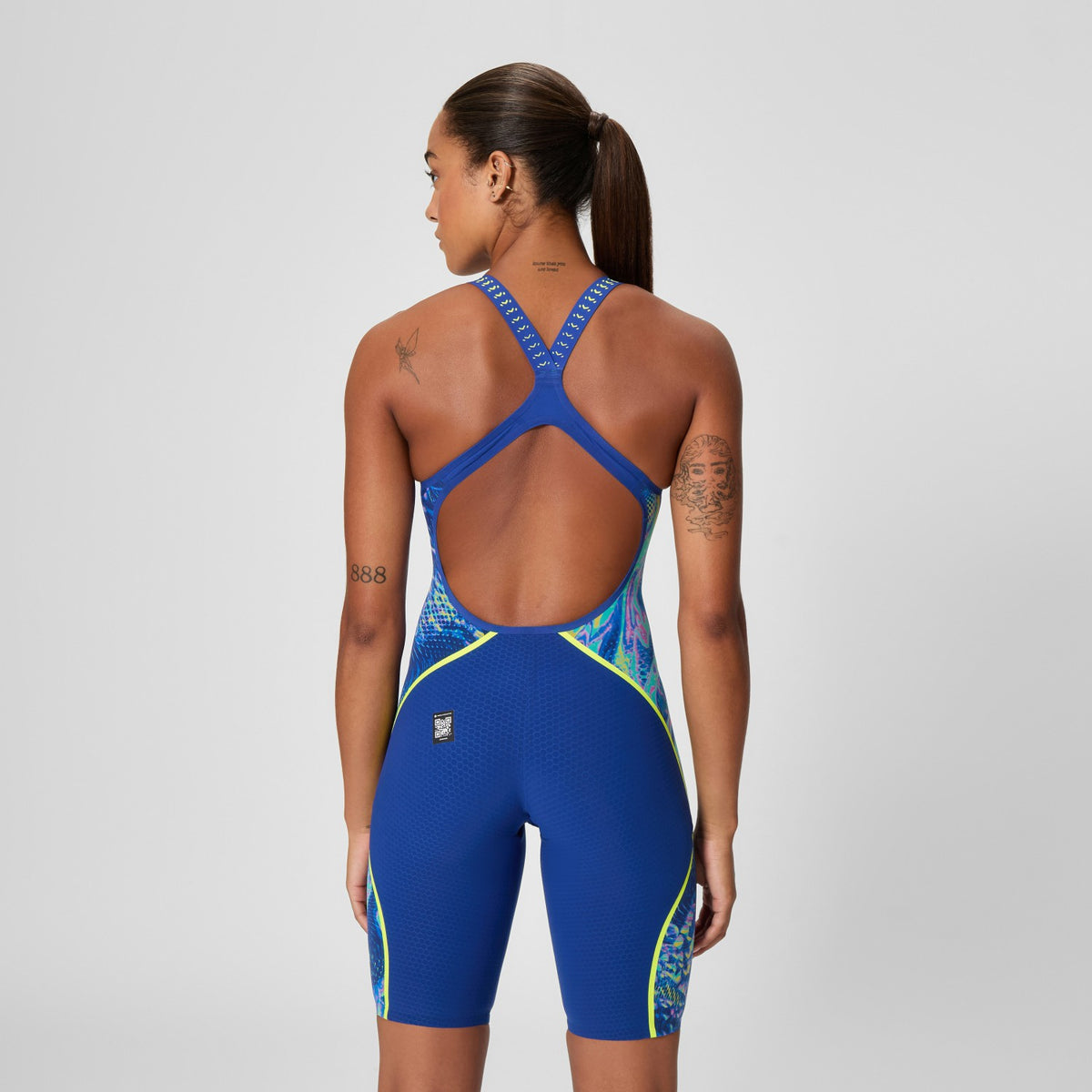 Speedo Fastskin LZR Pure Intent 2.0 Openback Kneeskin Navy/Blue/Yello