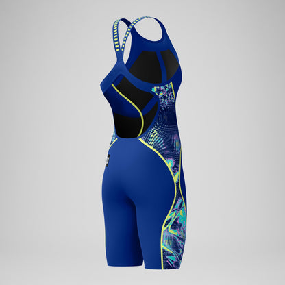 Speedo Fastskin LZR Pure Intent 2.0 Openback Kneeskin Navy/Blue/Yello