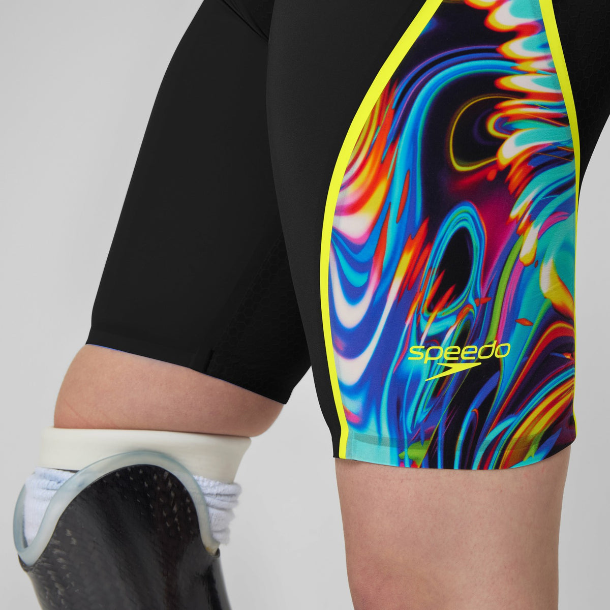 Speedo Fastskin LZR Pure Intent 2.0 Closedback Kneeskin Black/Yellow