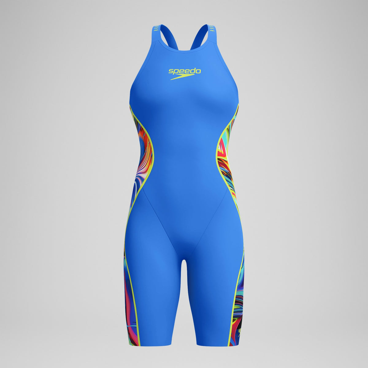 Speedo Fastskin LZR Pure Intent 2.0 Closedback Kneeskin Blue/Yellow/R
