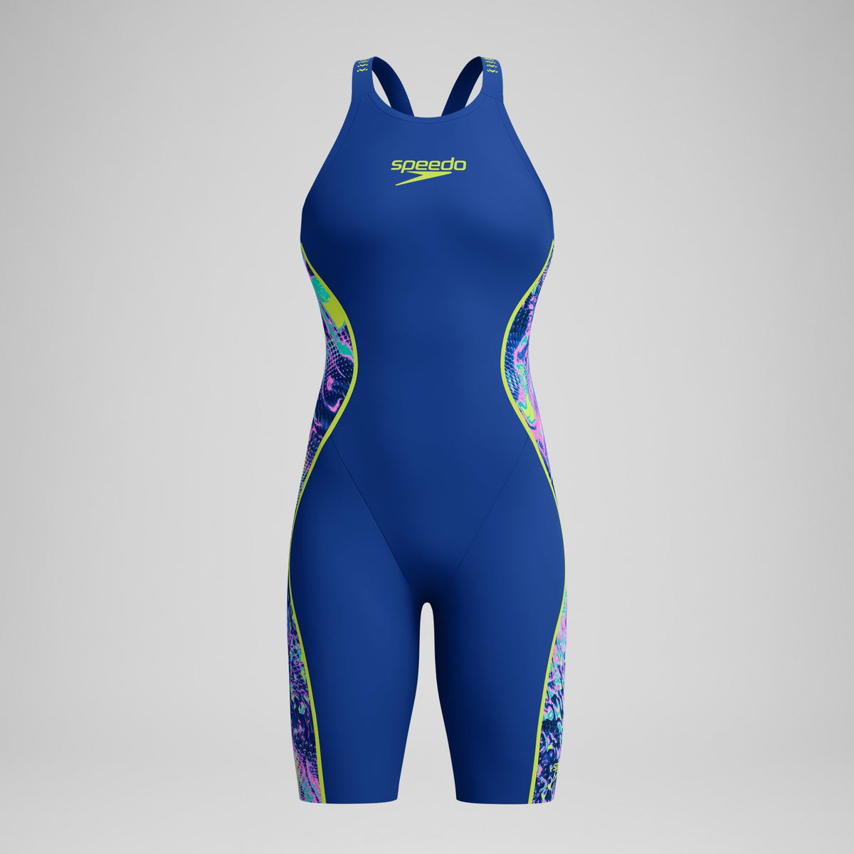 Speedo Fastskin LZR Pure Intent 2.0 Closedback Kneeskin Navy/Blue/Yel