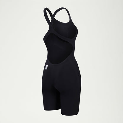 Speedo Fastskin LZR Pure Valor 2.0 Openback Kneeskin Black