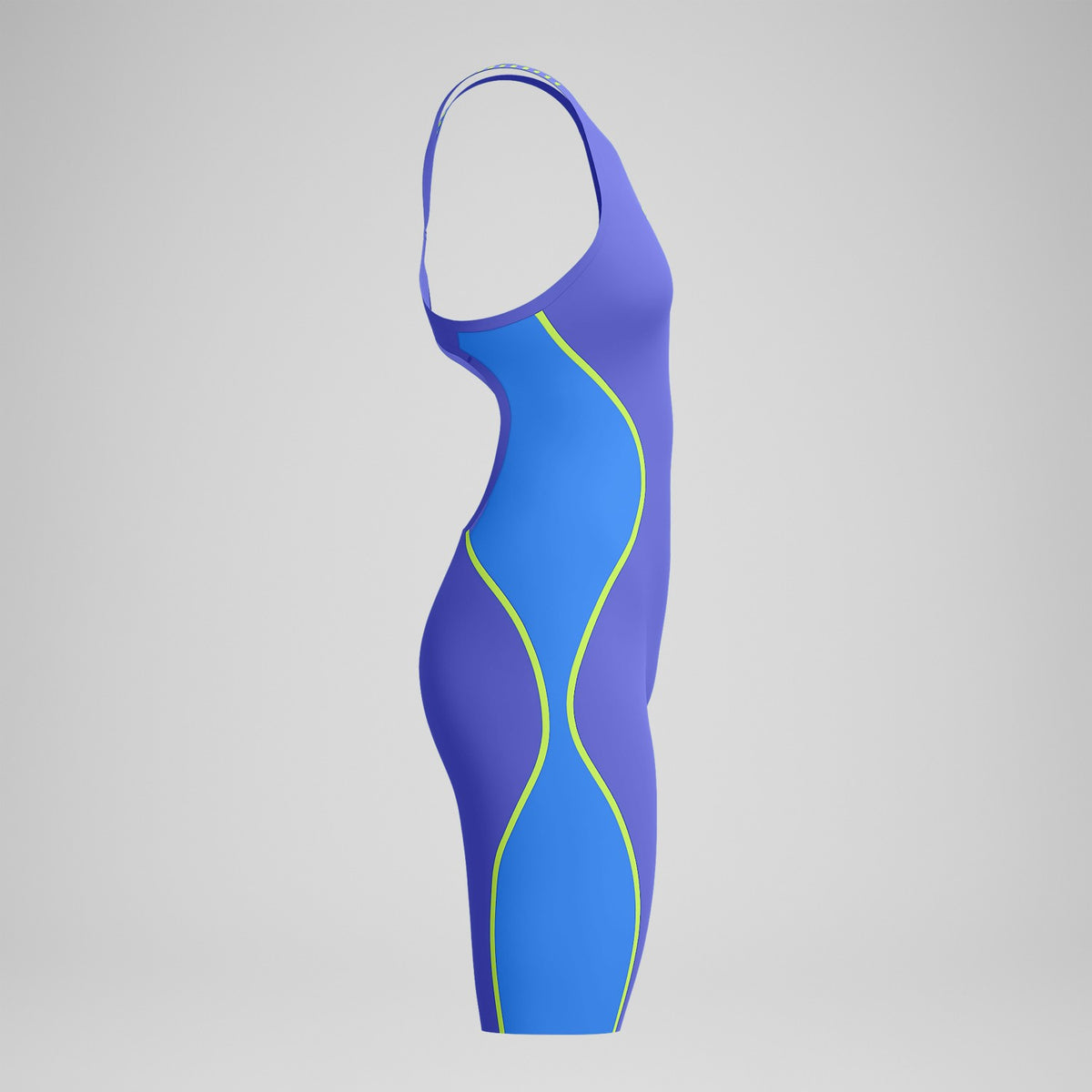 Speedo Fastskin LZR Pure Intent 2.0 Openback Kneeskin Blue/Yellow