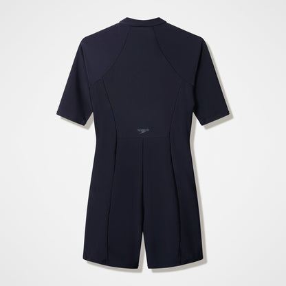 Speedo Modern Coverage Short Sleeve Legsuit Black