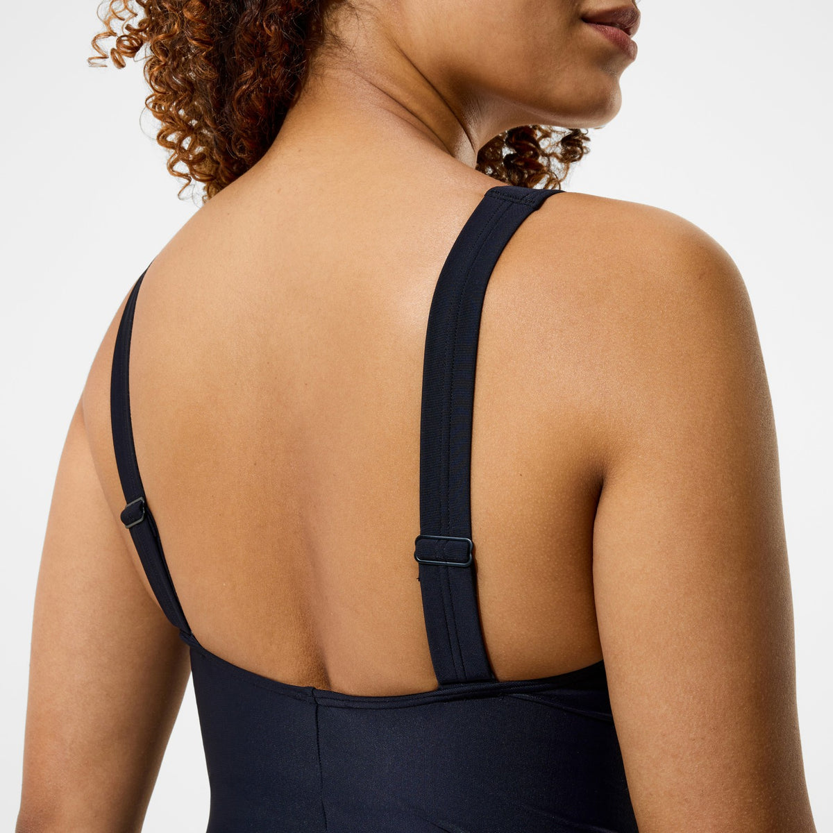 Speedo Shirred Swimsuit Black