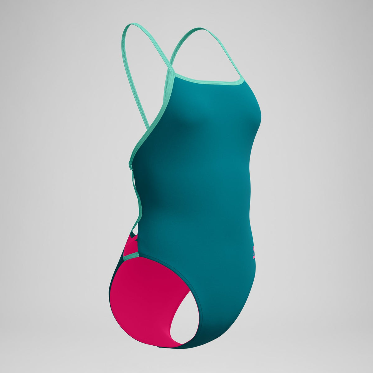 Speedo Club Training Tri Back Swimsuit Teal/Blue