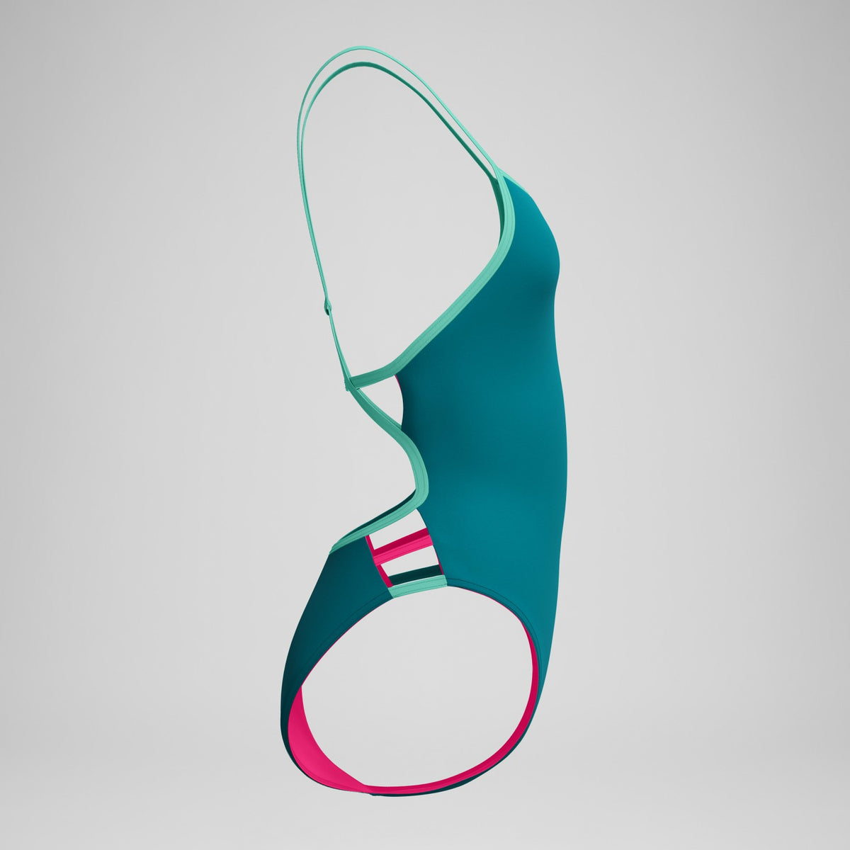 Speedo Club Training Tri Back Swimsuit Teal/Blue