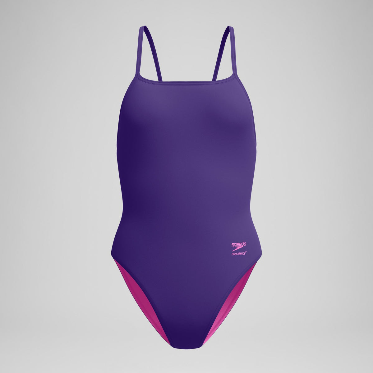 Speedo Club Training Web Back Swimsuit Purple