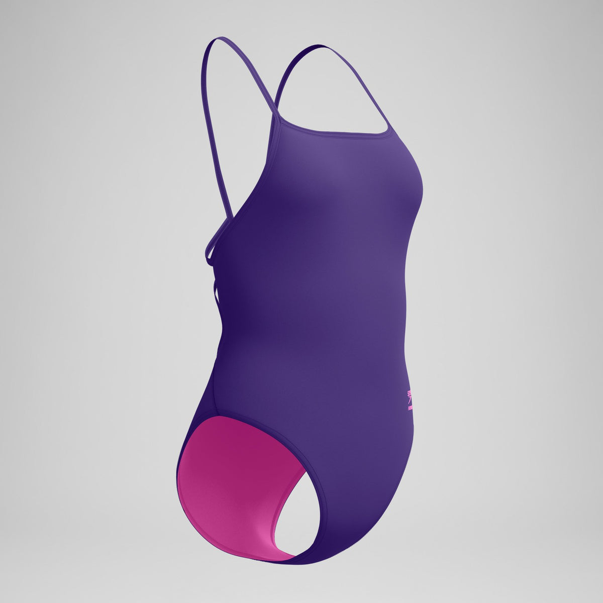 Speedo Club Training Web Back Swimsuit Purple
