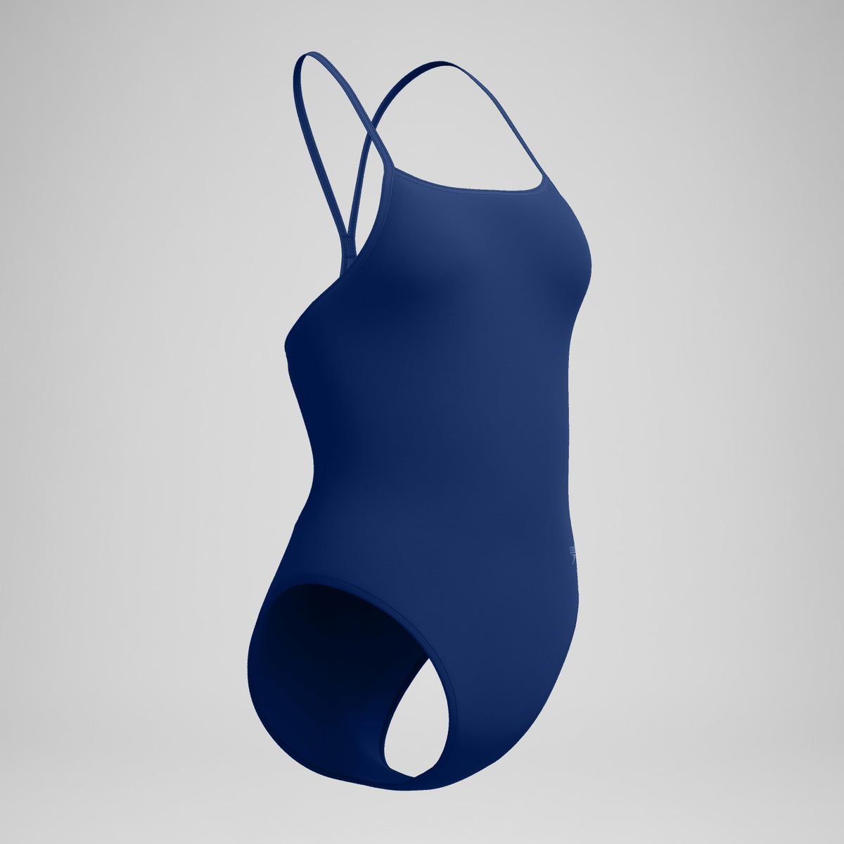 Speedo Club Training Turnback Swimsuit Navy