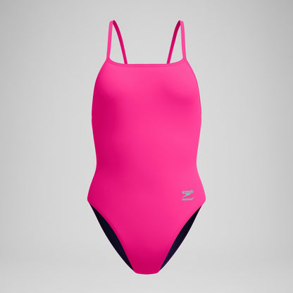 Speedo Club Training Web Back Swimsuit Pink