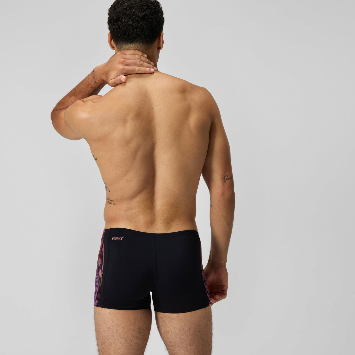 Speedo Tech Panel Aquashorts Black/Coral