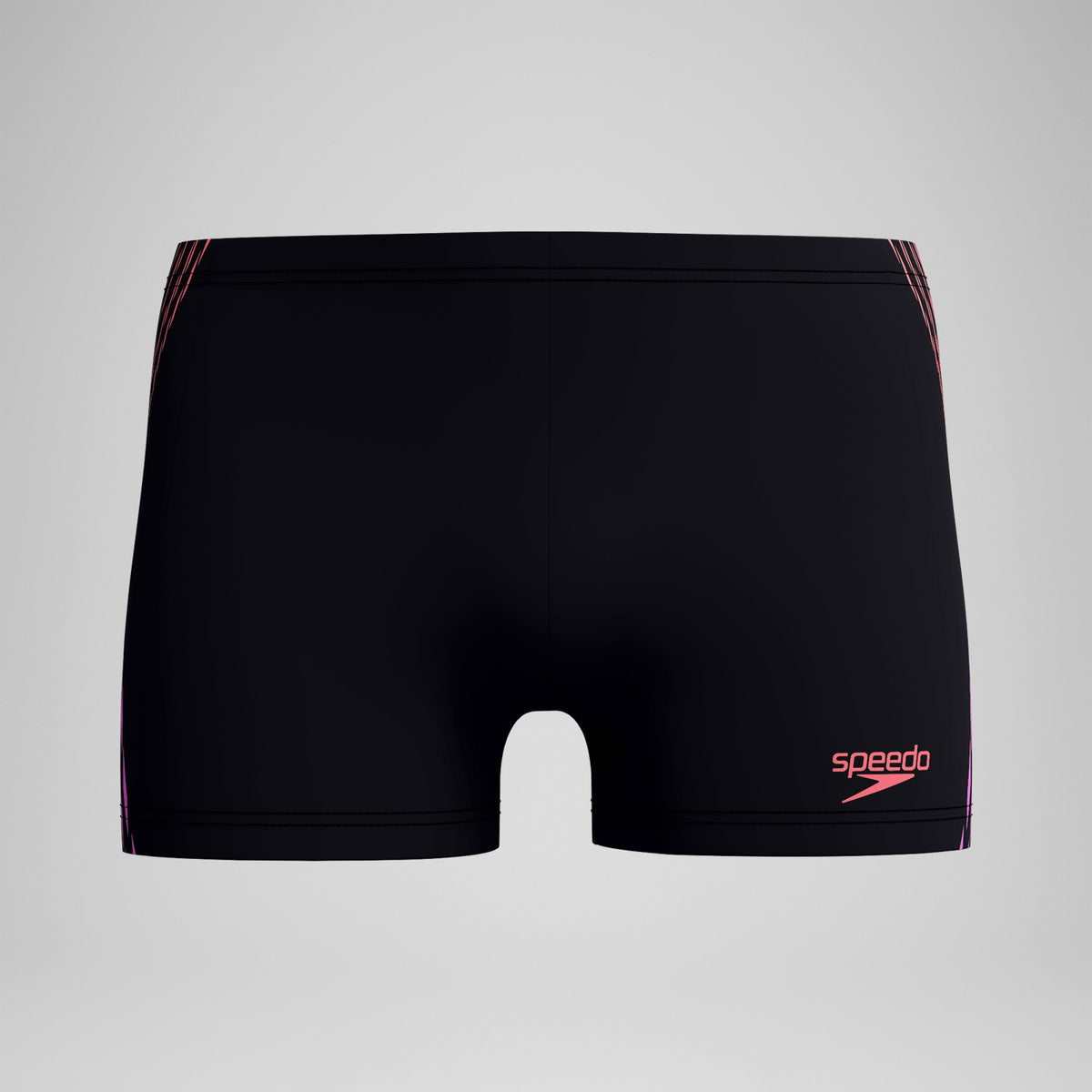 Speedo Tech Panel Aquashorts Black/Coral