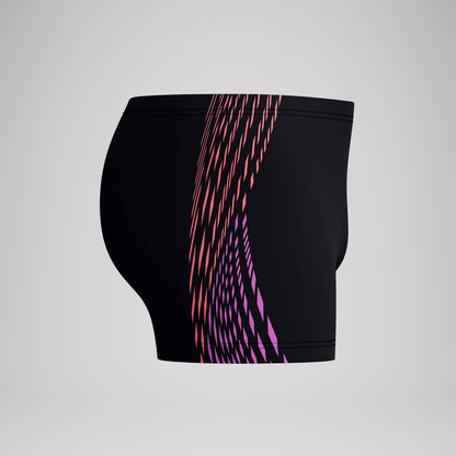 Speedo Tech Panel Aquashorts Black/Coral