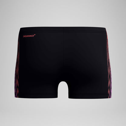 Speedo Tech Panel Aquashorts Black/Coral