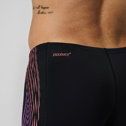 Speedo Tech Panel Aquashorts Black/Coral