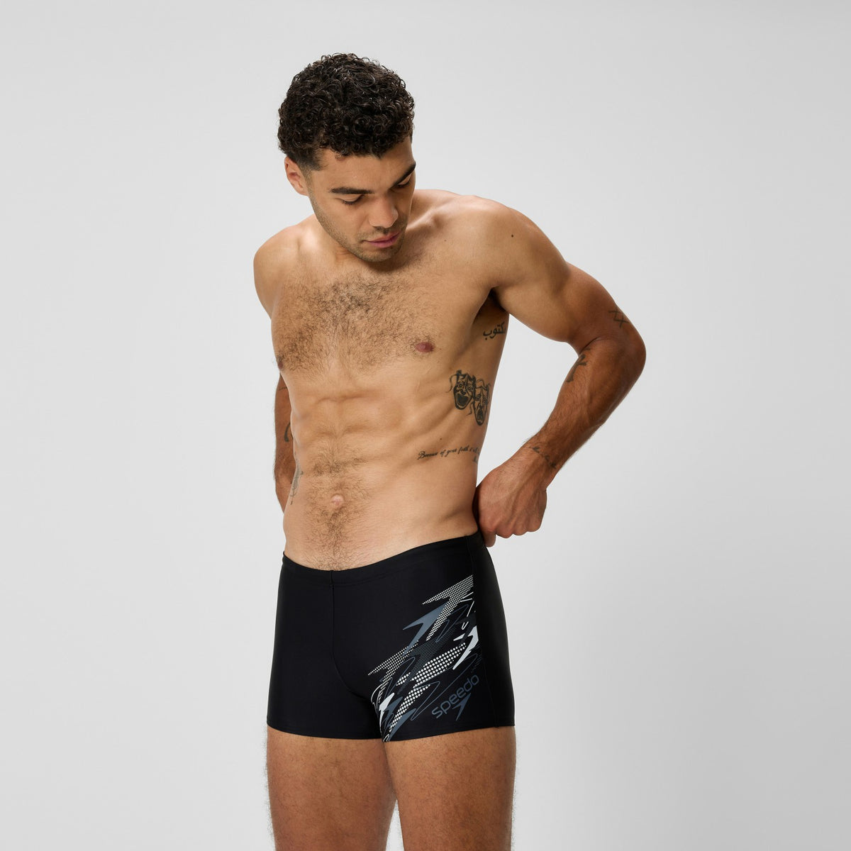 Speedo Medley Logo Aquashorts Grey/Black