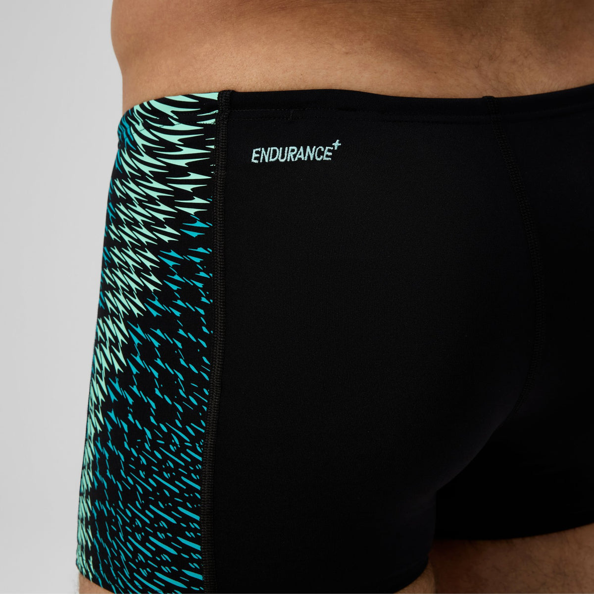 Speedo Endurance+ MAX Tech Panel Aquashorts Black/Turquoise
