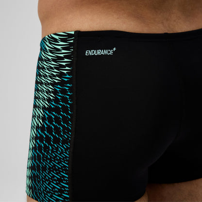 Speedo Endurance+ MAX Tech Panel Aquashorts Black/Turquoise